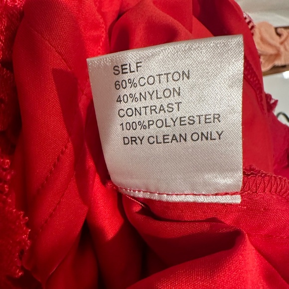 EUC Tadashi Shoji Embroidered Lace V-Neck Dress -4P - Picture 6 of 6